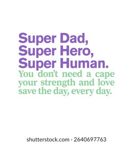 A playful design using vibrant purple and green sans-serif typography.

