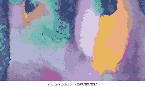 Verspielte Designs mit sanften Übergängen und dynamischen Formen in modernem Aquarell