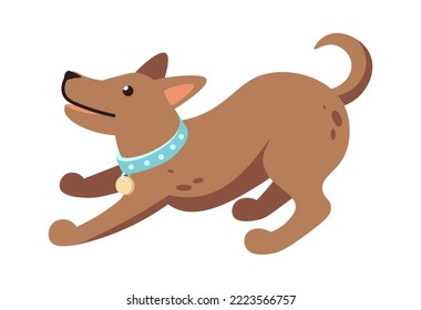 Playful dog Animal icon. Vector illustration
