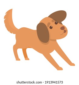 Playful dog canine icon. Cartoon of playful dog canine vector icon for web design isolated on white background