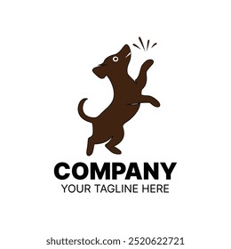 Playful Dog Logo - Customizable Pet Care and Animal Business Branding