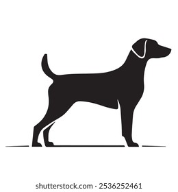 Un diseño de Vector de perro juguetón, mostrando un canino feliz con ojos expresivos y una cola meneante. Ideal para proyectos relacionados con mascotas, logotipos o Mercancías divertidas que celebran a nuestros peludos amigos.