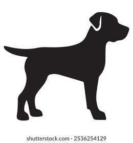 Un diseño de Vector de perro juguetón que muestra un canino alegre en colores vibrantes. Ideal para proyectos relacionados con mascotas, logotipos o Mercancía, capturando el espíritu y el encanto de nuestros amigos peludos.