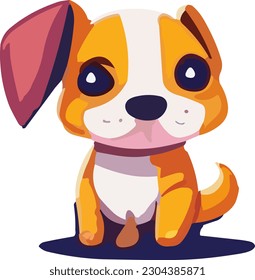 Playful doggy pattern vector background featuring a delightful array of lovable cartoon dogs, bringing smiles and warmth to any design