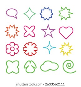 Playful Doodle Decorative Element Set