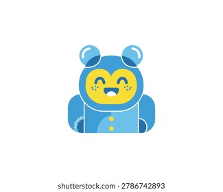 Playful Dual-Colored Cat Logo, Digital Illustration, Creative Design Environment