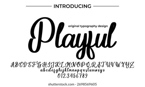 Playful - Elegant Script Font for Smooth Handwritten Design and Creative Typography