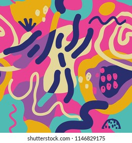Playful exotic abstract pattern.
