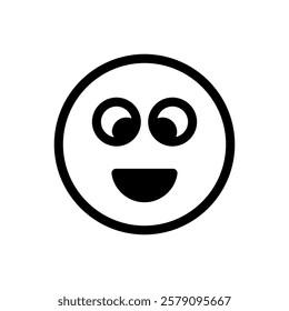 A playful and expressive laughing emoticon, representing joy, amusement, or a lighthearted moment. The symbol captures the essence of laughter with its cheerful and vibrant design.