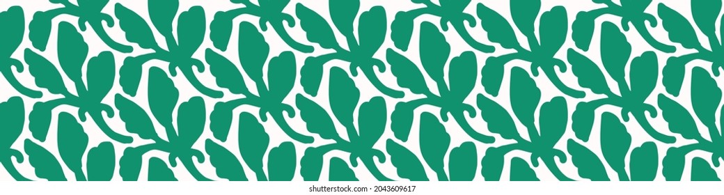 Playful fresh doodle shape seamless border. Modern trendy minimal retro style motif edging trim. Hand drawn simple colorful banner tape isolated on white. Cute childish design.