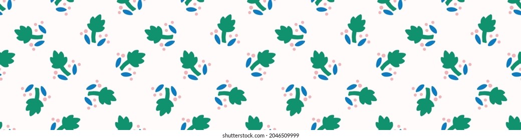 Playful fresh doodle shape seamless border. Modern trendy minimal retro style motif edging trim. Hand drawn simple colorful banner tape isolated on white. Cute childish design.