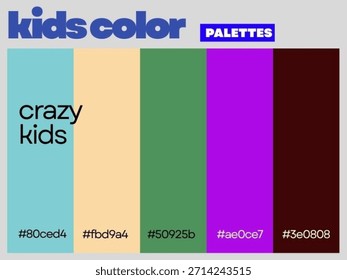 Harmonia divertida projetada para crianças apresentando paleta balanceada criativa inspirando imaginação criatividade divertida aprendizagem todos os dias