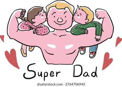 A playful and heartwarming vector illustration celebrating the 