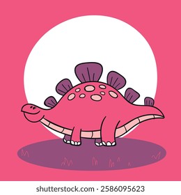 Playful and humorous dinosaur for kids