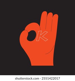 Playful illustration featuring hand gestures. Okay sign, emoji, expressive details. Modern communication concepts.