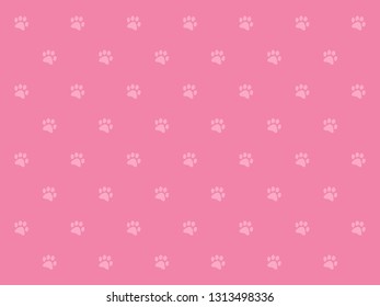 Playful illustration paws background.