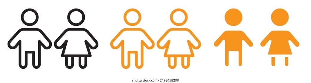 Playful Kids or Children Icon for Family and Education Graphics Perfect for Representing Children's Activities and Educational Programs