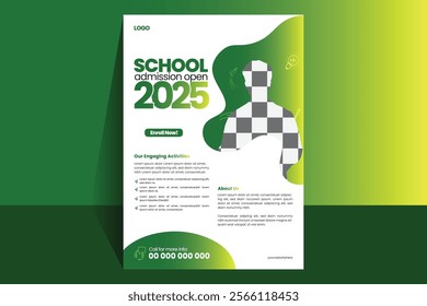 Playful kids School Modern advertising,Professional Corporate, Creative, minimal, Print Ready, 300 dpi A4,Sleek Flyer design Template For personal and business Individual.