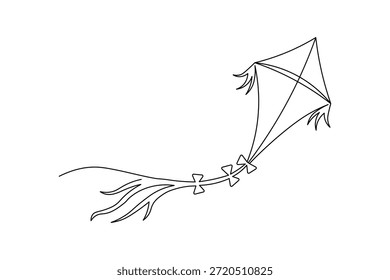 Dibujo de una línea para la Ilustración vectorial minimalista de la infancia