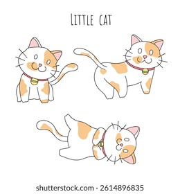 Playful Kitty Set – Hand Drawn Cat Collection