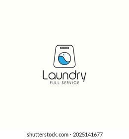 playful laundry logo vector design illustration, simple laundry logo business template isolate on white background