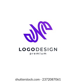 playful letter N for business and finance logo design	