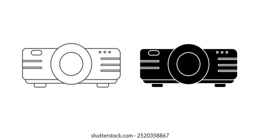 Playful Line Illustration for Projector Lens