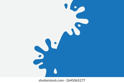 Playful liquid-inspired split background, ideal for summer promotions, event flyers, and energetic product packaging.