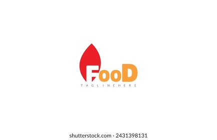 A playful logo with bold typography and a orange, evoking comfort food.