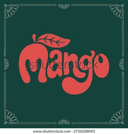 Playful logo design featuring the mango