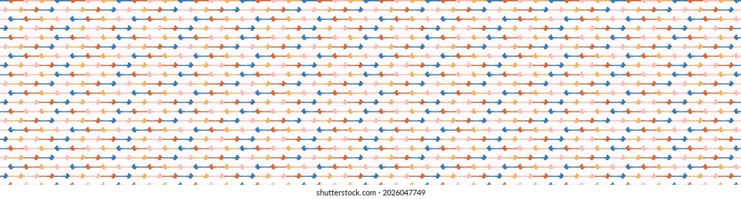 Playful matisse style cut out shape border. Seamless modern scandi collage style edging for retro kids trim. Trendy whimsical geometric kid stationery header in repeatable vector stripe.