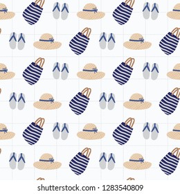 A playful, modern, and flexible pattern for brand who has cute and fun style. Repeated pattern. Happy, bright, and nautical mood.