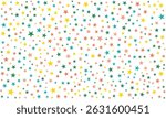 Playful Multicolor Star Pattern Background Image with Green, Pink, and Blue Stars