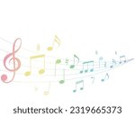 
Playful Music Gradient Vector Illustration