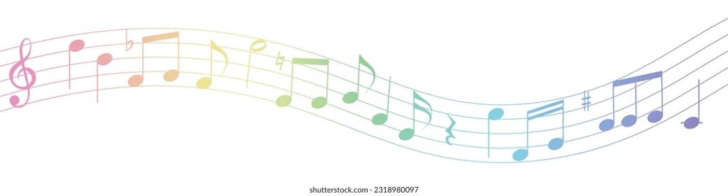 
Playful Music Gradient Vector Illustration