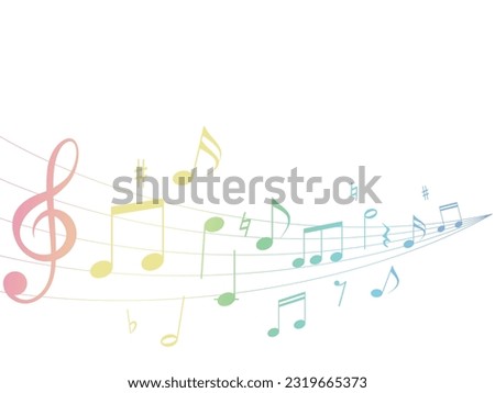 
Playful Music Gradient Vector Illustration