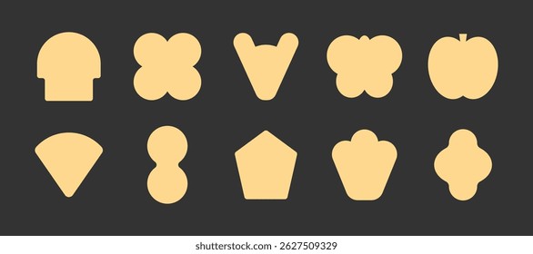 Playful Notes Shape Vector Set