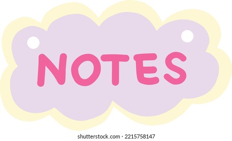 Memo de escritura a mano pegatina de notas de reproducción e ilustración del planificador de asientos