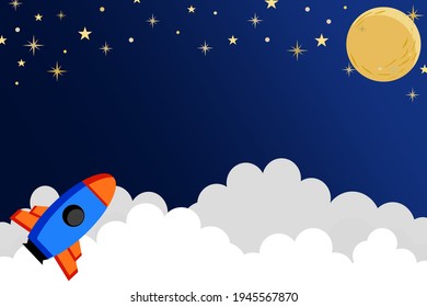 playful outer space background vector design 