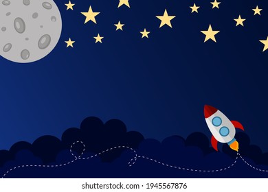 playful outer space background vector design 
