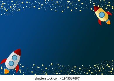 playful outer space background vector design 