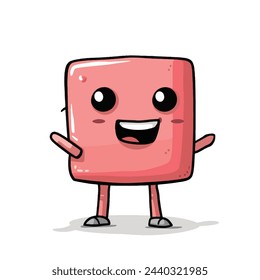 Playful Pal Charming Game Character in Line Art Vector Illustrative for your work's logos, T-shirt merchandise, stickers, label designs, posters, greeting cards, and advertising for business