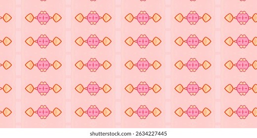 Playful Pink Candy Pattern - Seamless Vector Design