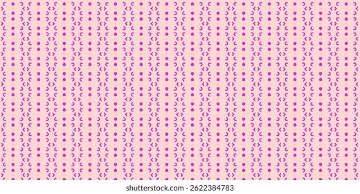 Playful Pink and Purple Geometric Repeat Pattern