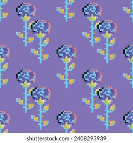 playful pixel pattern for valentine's day