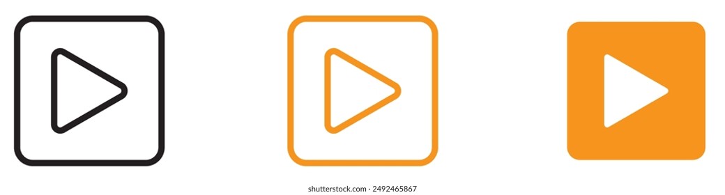 Botón Video de reproducción lúdica para multimedia y de entretenimiento esencial para representar la función de reproducción en audio y vídeo