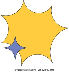 Playful Pop Geometric Shape Composition 