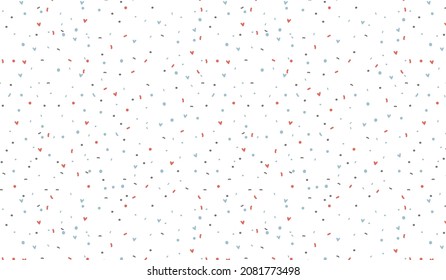 Playful print with colors and white background