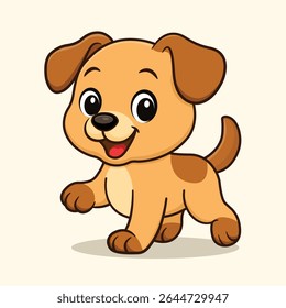Playful Puppy Dog Vector Image