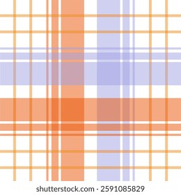 Playful purple and orange plaid pattern with a fun, retro vibe. Great for kids' designs, party decor, and bold fashion pieces.